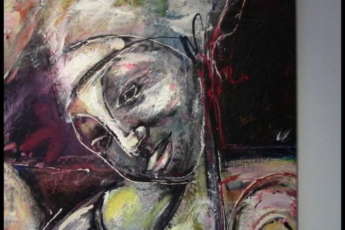 morning mood detail acrylic on canvas cecil cooper jamaica