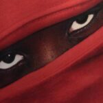the mask detail photograph on canvas carl juste haiti