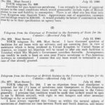 Telegrams from Governors of Jamaica, Trinidad and British Guiana