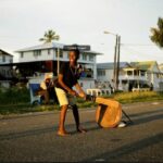 Cricket forever (Hugh Yearwood title). Street cricket, Georgetown, Guyana. Photo credit unknown from the internet