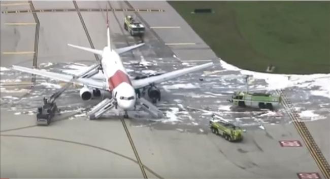 Dynamic International Airways Aircraft Evacuated After Fire