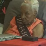 Victorine Creavalle at 100 years old