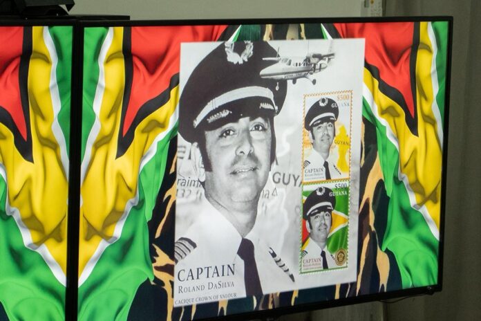 Stamp honouring the late Captain Roland DaSilva